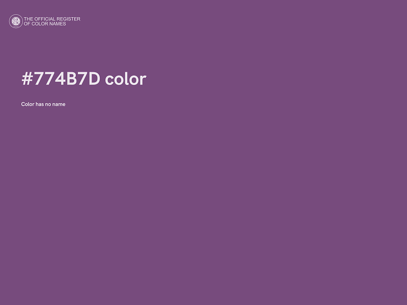 #774B7D color image