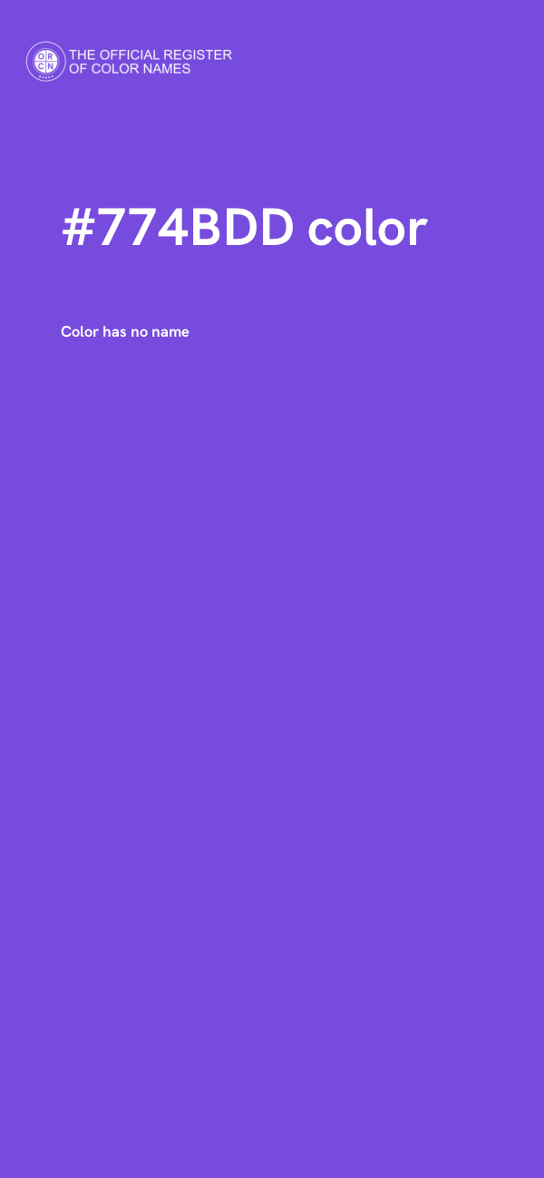 #774BDD color image