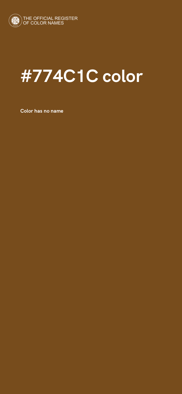 #774C1C color image