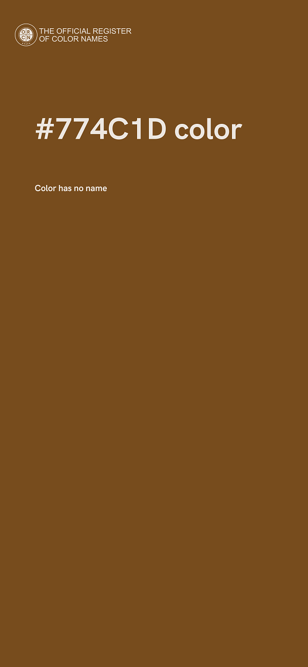 #774C1D color image