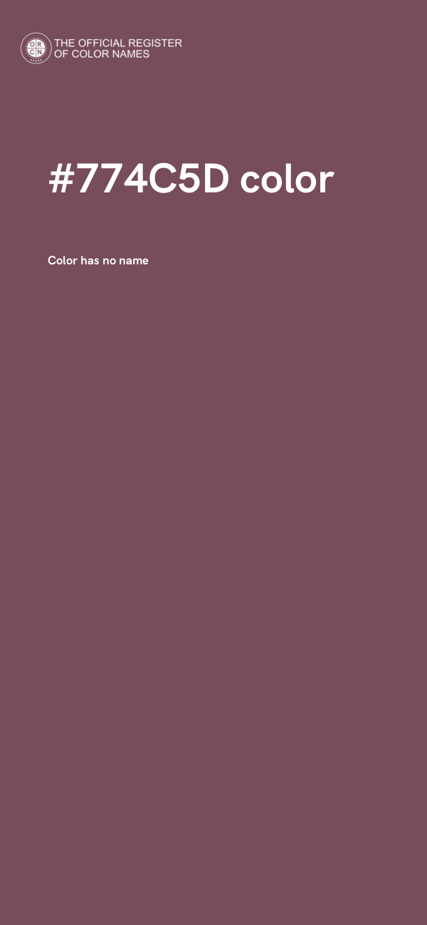 #774C5D color image