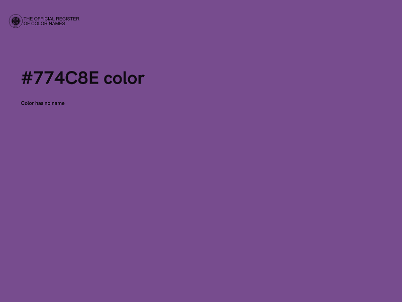 #774C8E color image