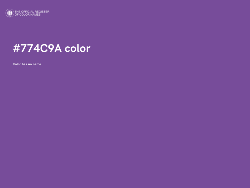 #774C9A color image