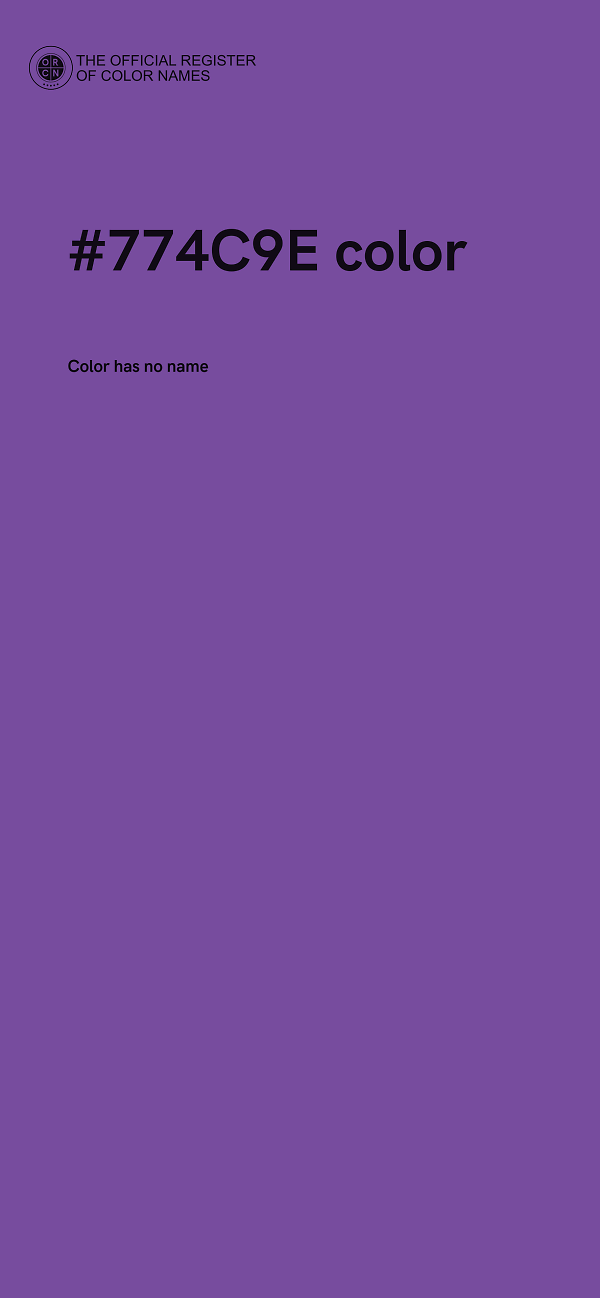 #774C9E color image