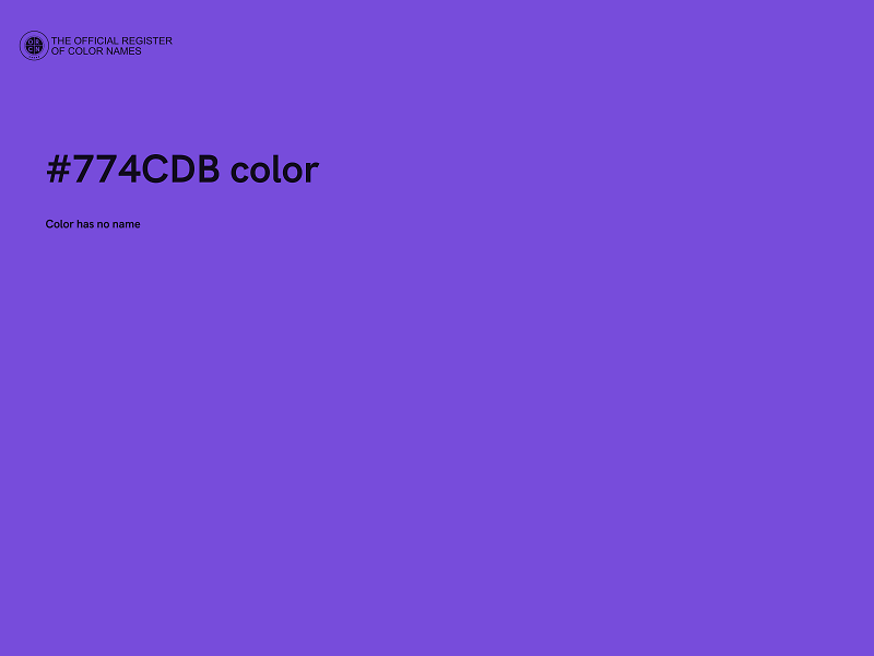 #774CDB color image