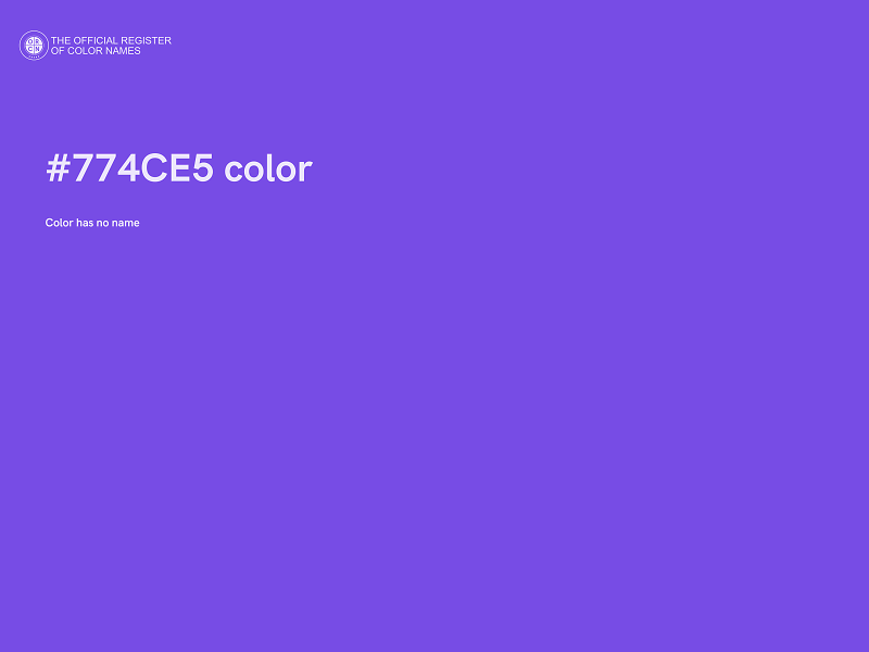 #774CE5 color image