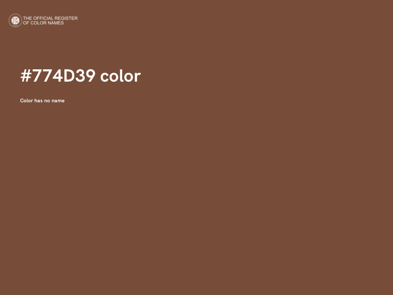 #774D39 color image