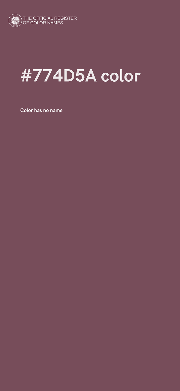 #774D5A color image