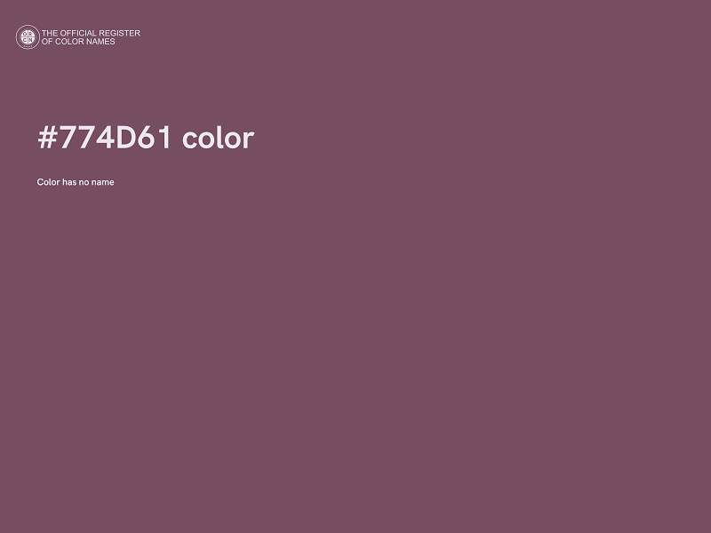 #774D61 color image