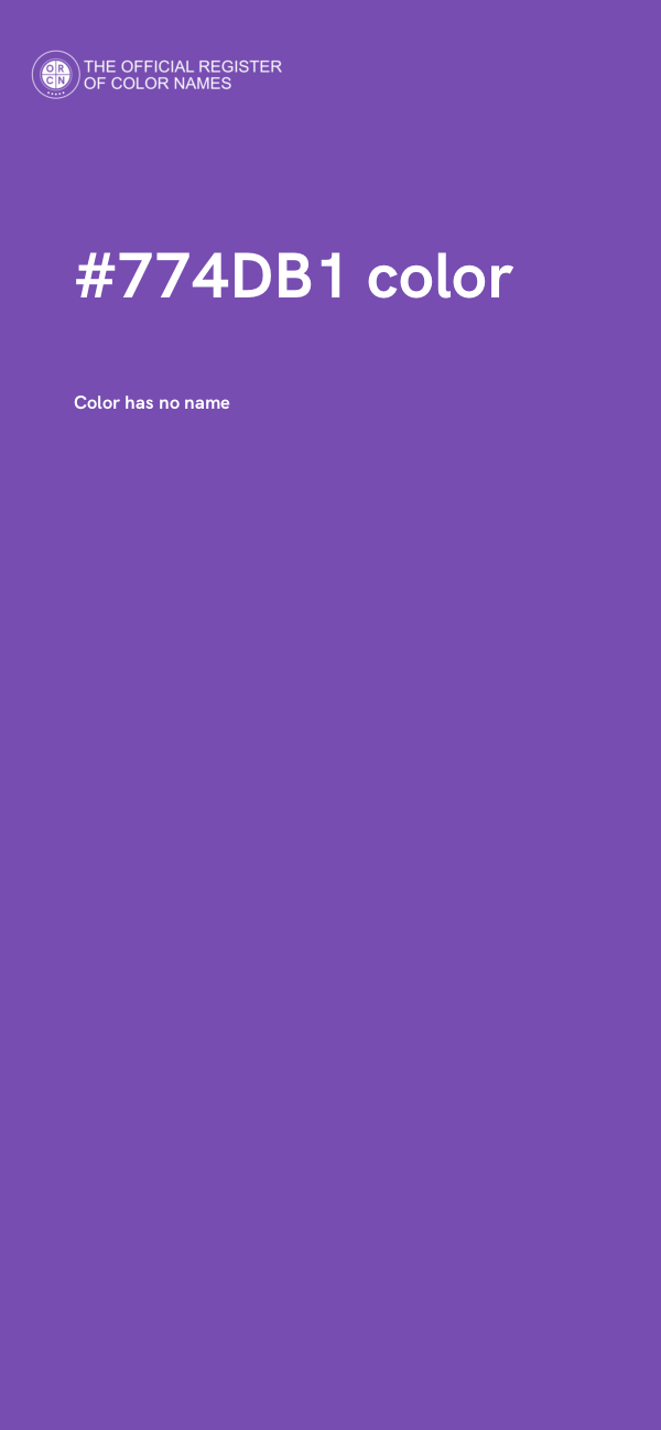 #774DB1 color image