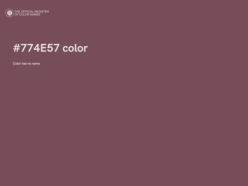 #774E57 color image