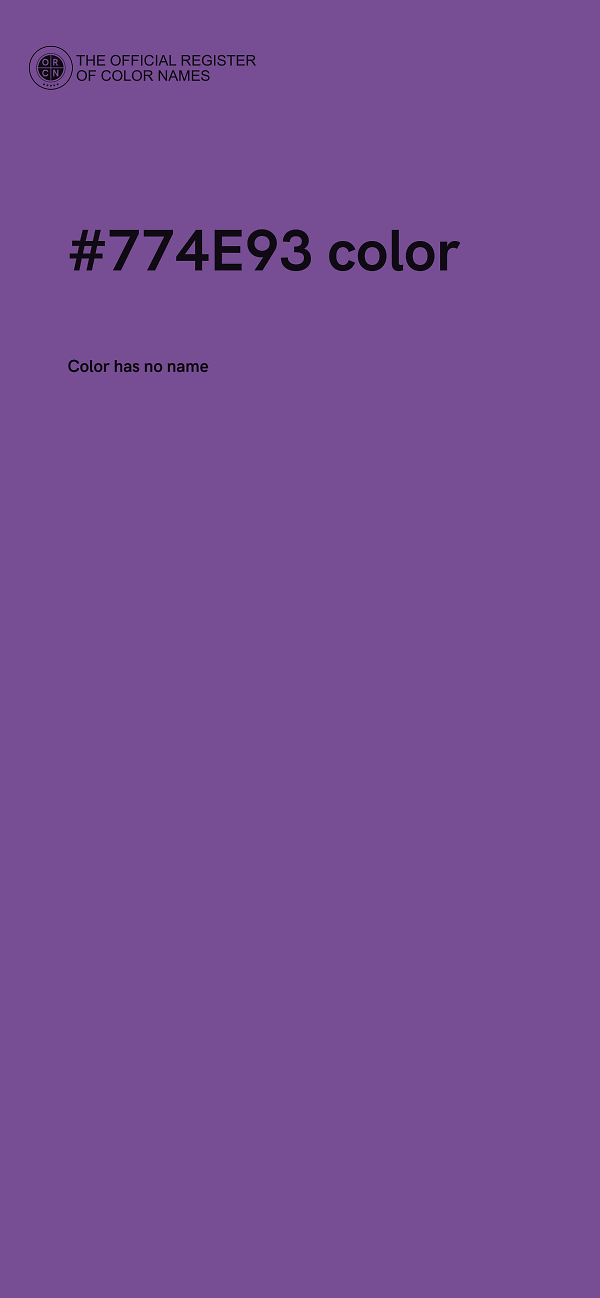 #774E93 color image