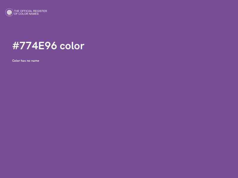 #774E96 color image