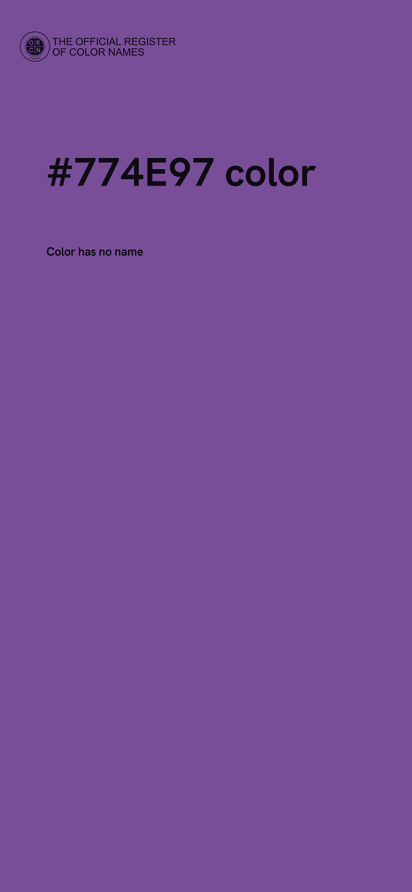 #774E97 color image