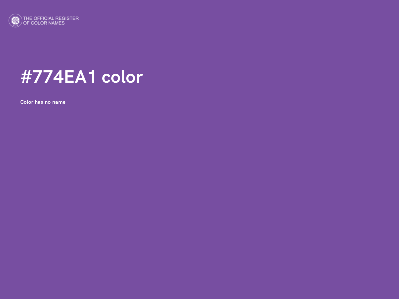 #774EA1 color image