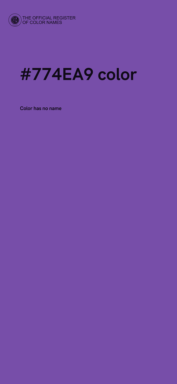 #774EA9 color image