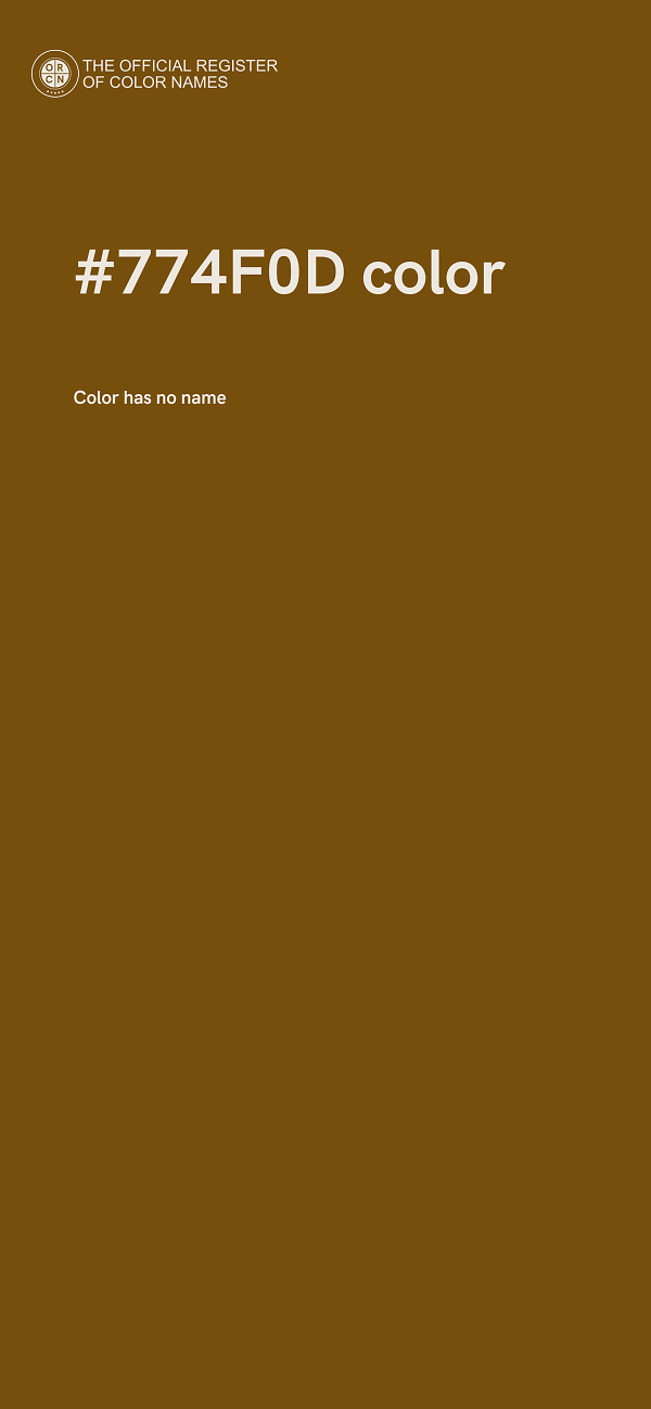 #774F0D color image