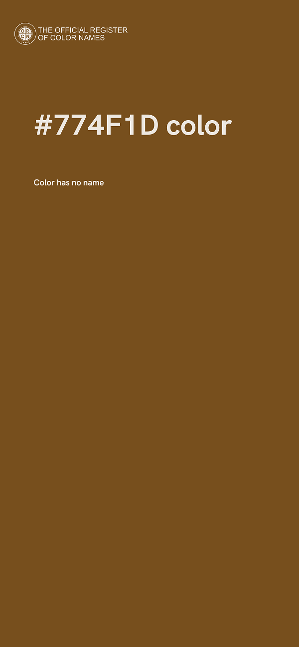 #774F1D color image