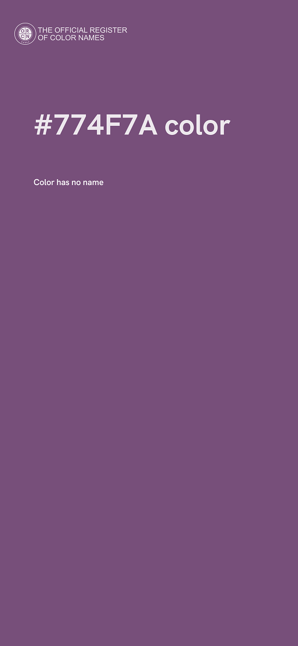 #774F7A color image