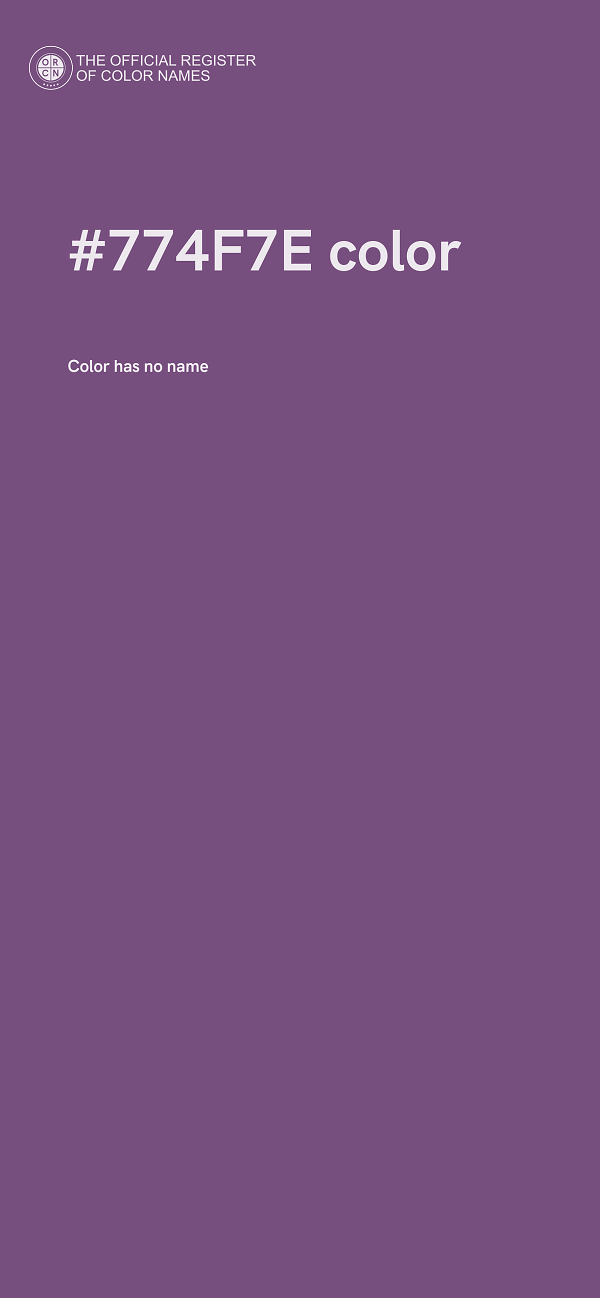#774F7E color image