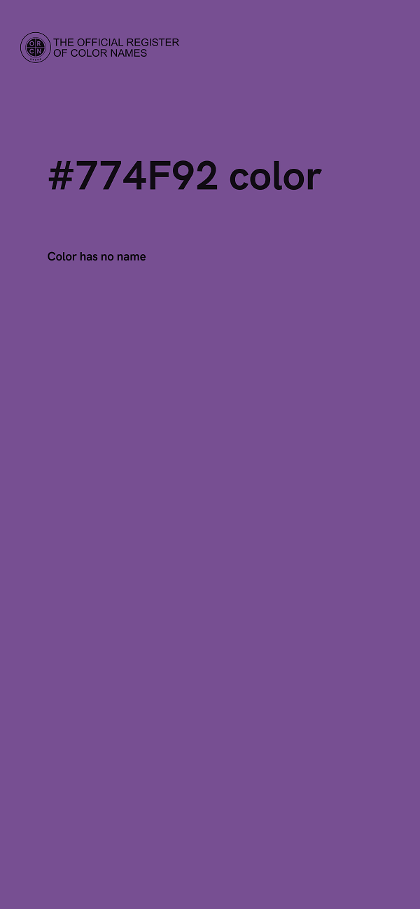#774F92 color image