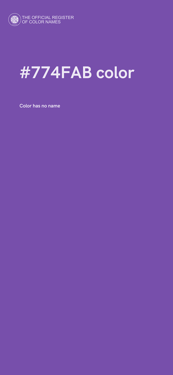 #774FAB color image