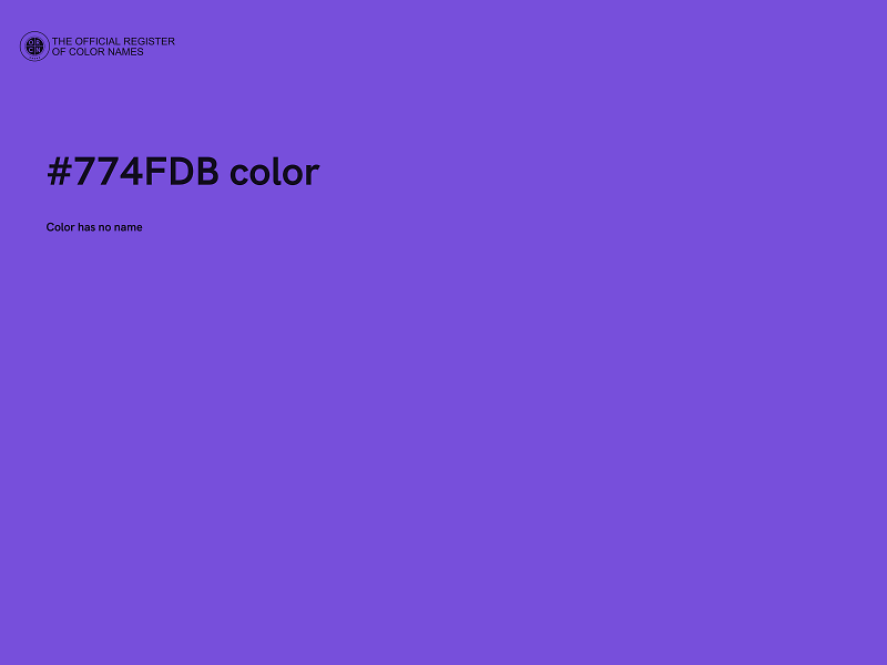 #774FDB color image