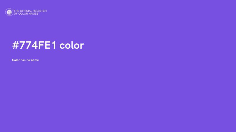 #774FE1 color image