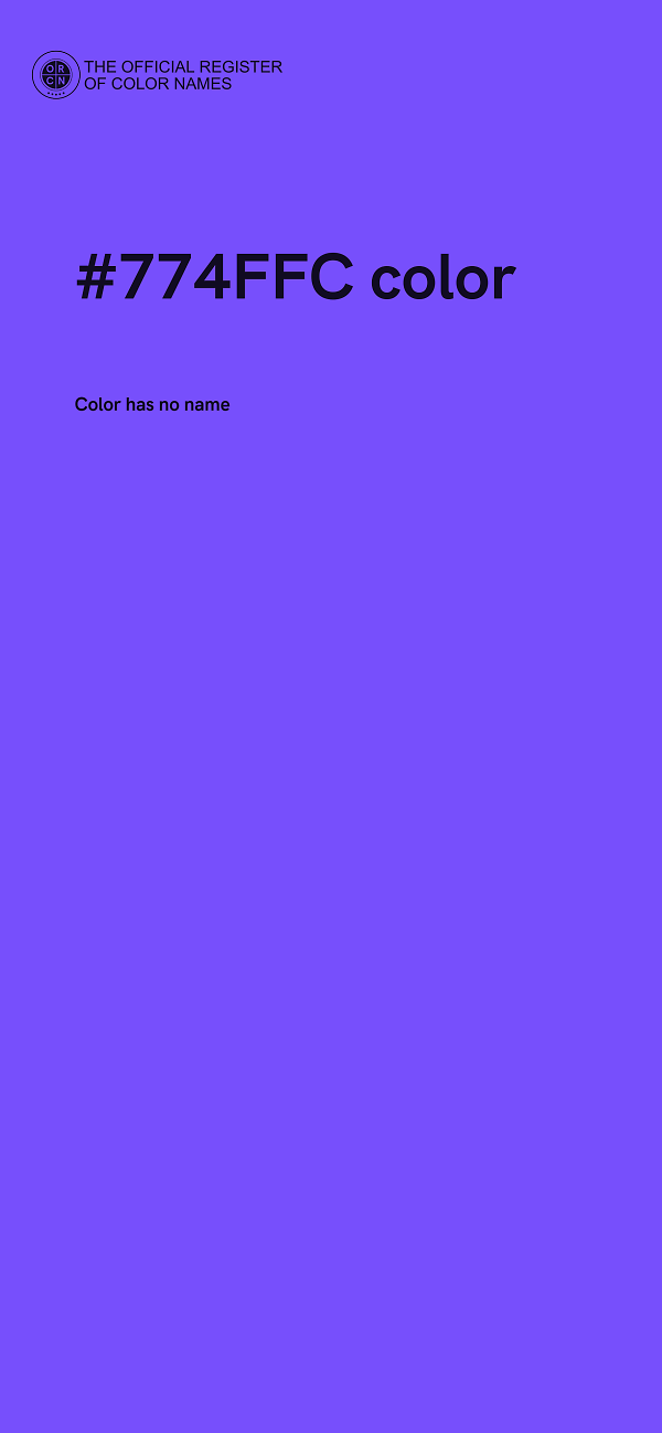 #774FFC color image