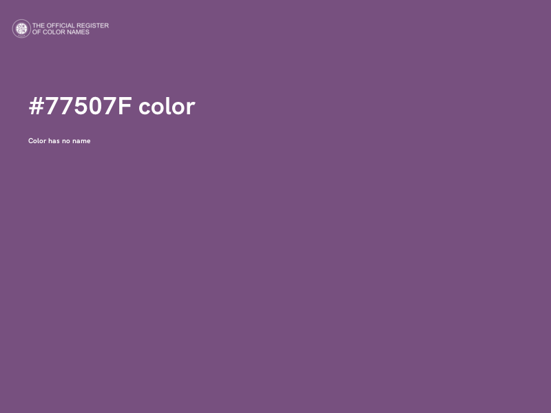 #77507F color image