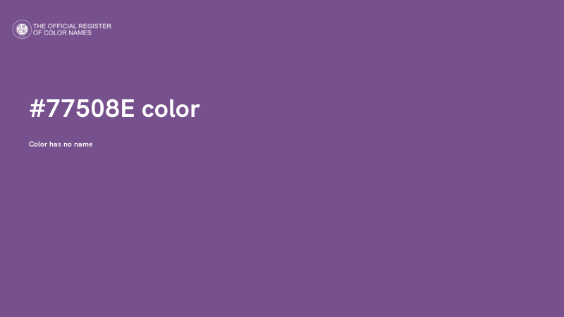 #77508E color image