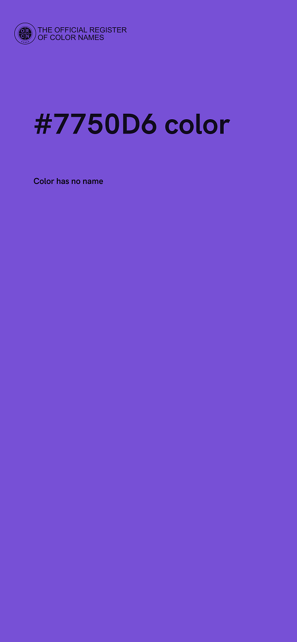 #7750D6 color image
