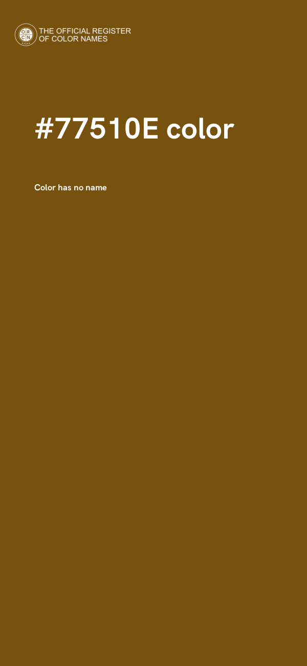 #77510E color image