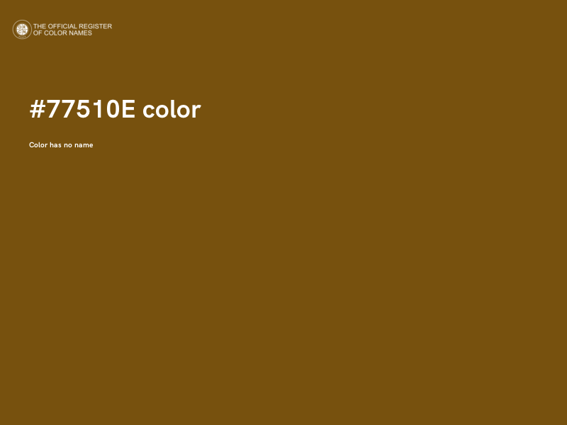#77510E color image