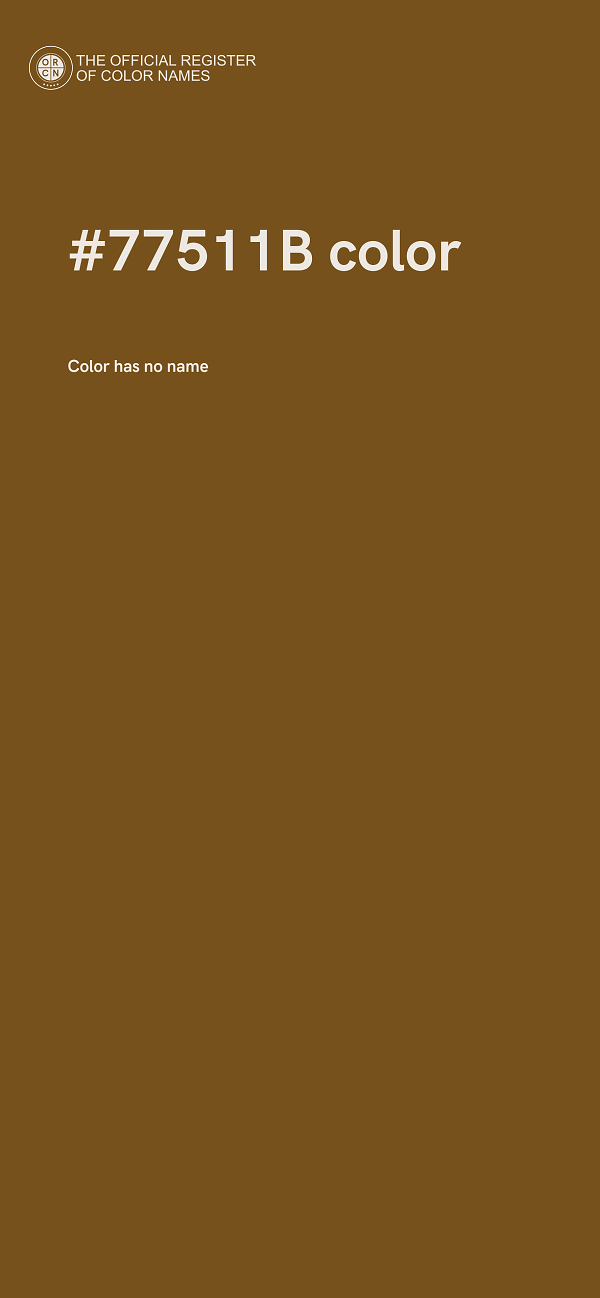 #77511B color image