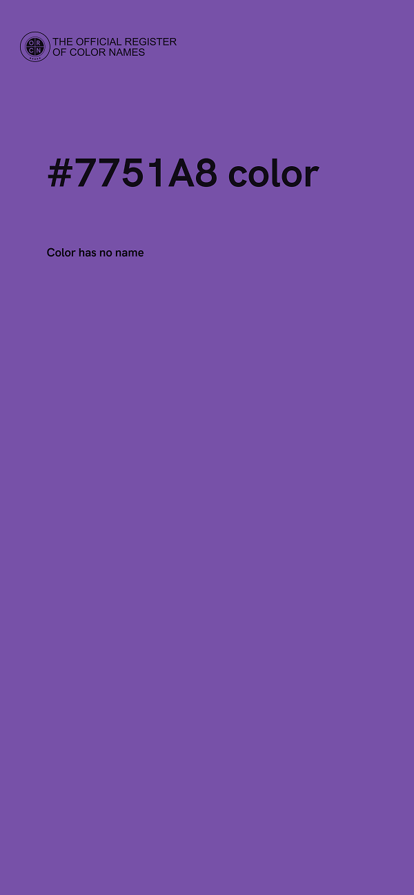 #7751A8 color image