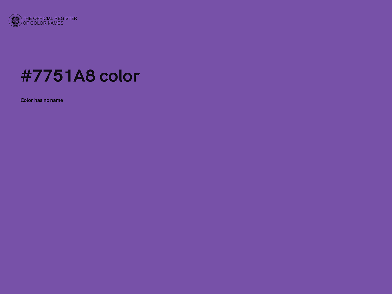 #7751A8 color image