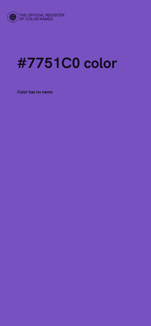 #7751C0 color image