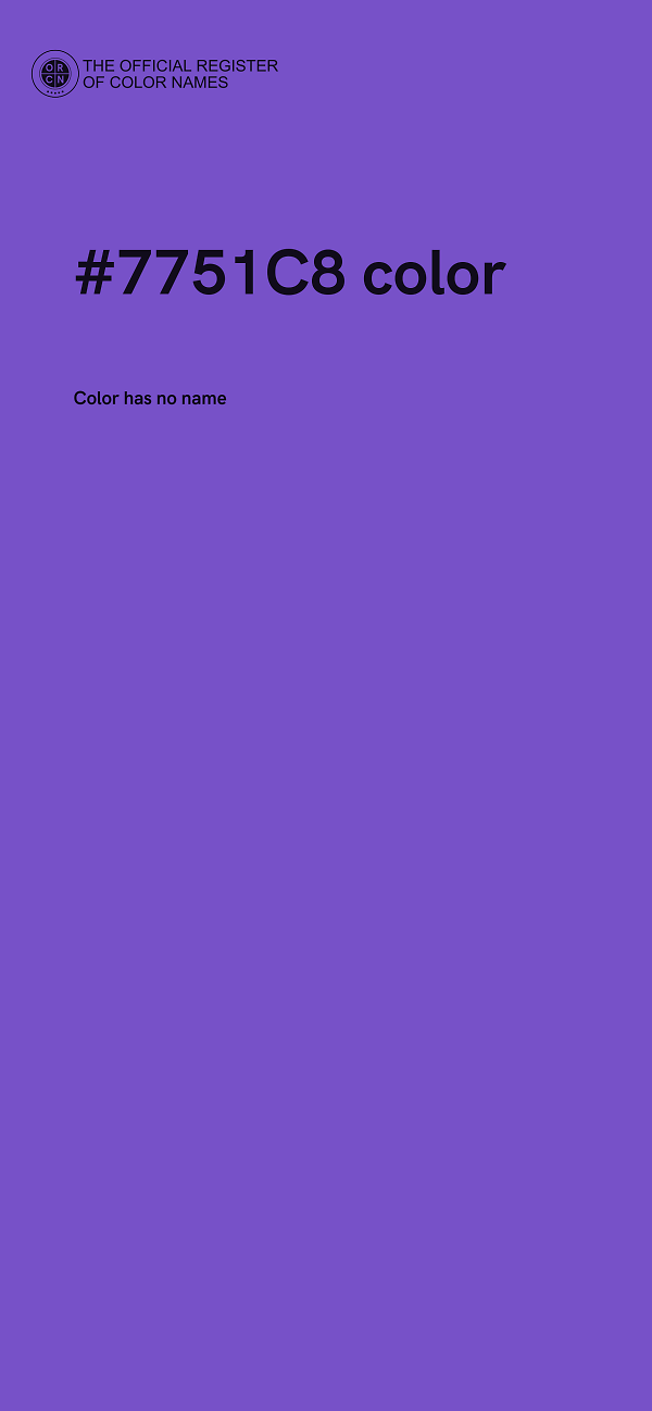 #7751C8 color image