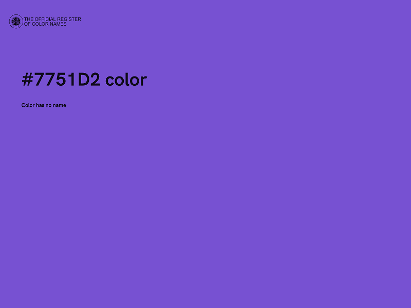 #7751D2 color image