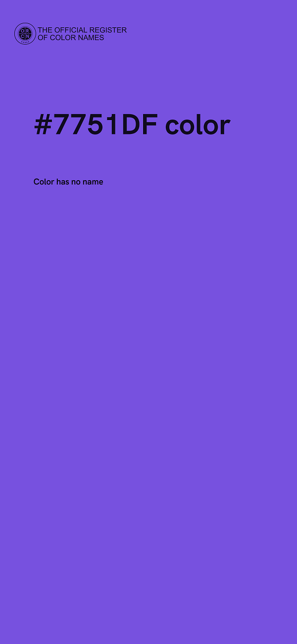 #7751DF color image