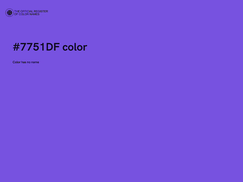 #7751DF color image
