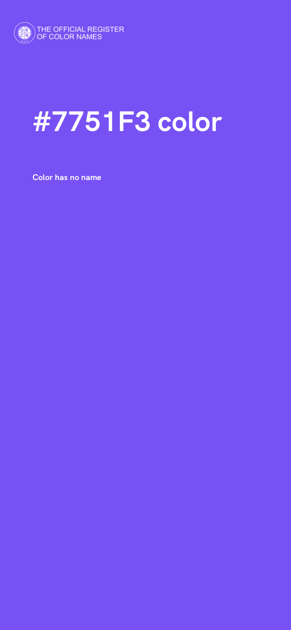 #7751F3 color image