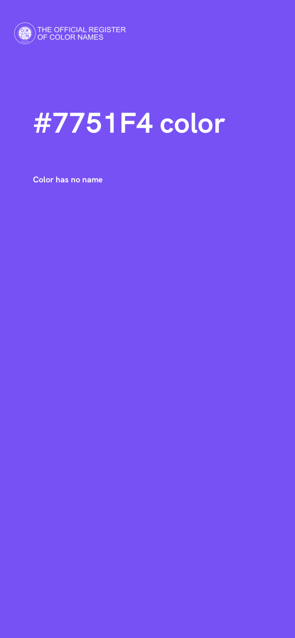 #7751F4 color image