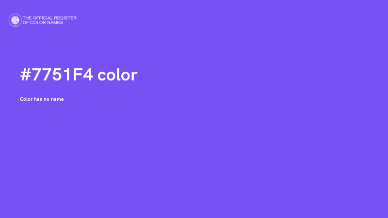#7751F4 color image