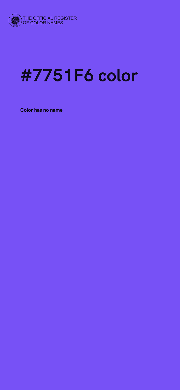 #7751F6 color image