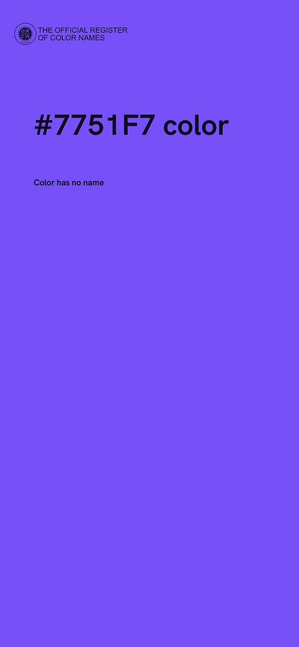 #7751F7 color image