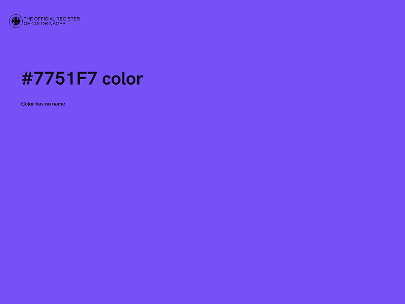 #7751F7 color image