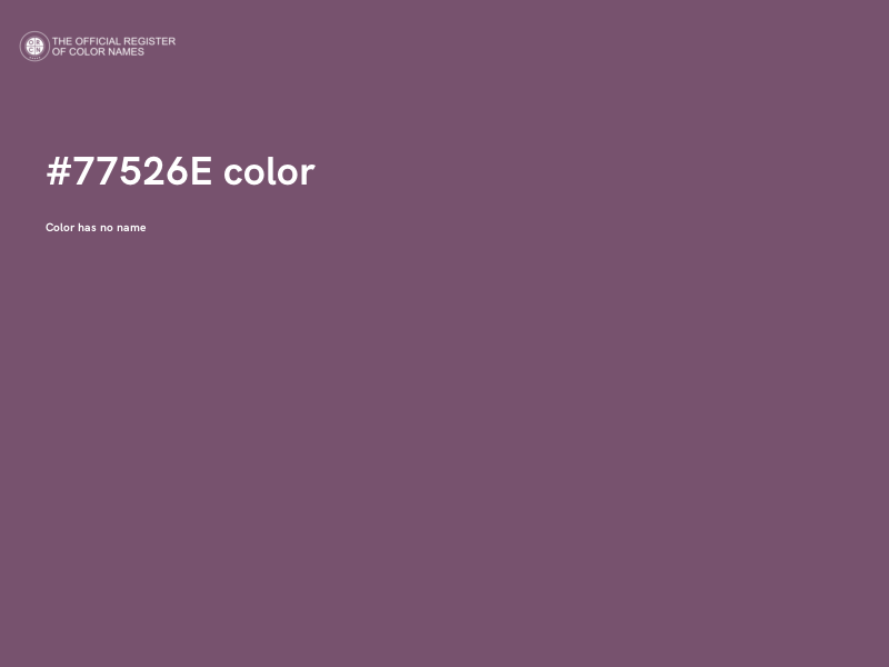 #77526E color image