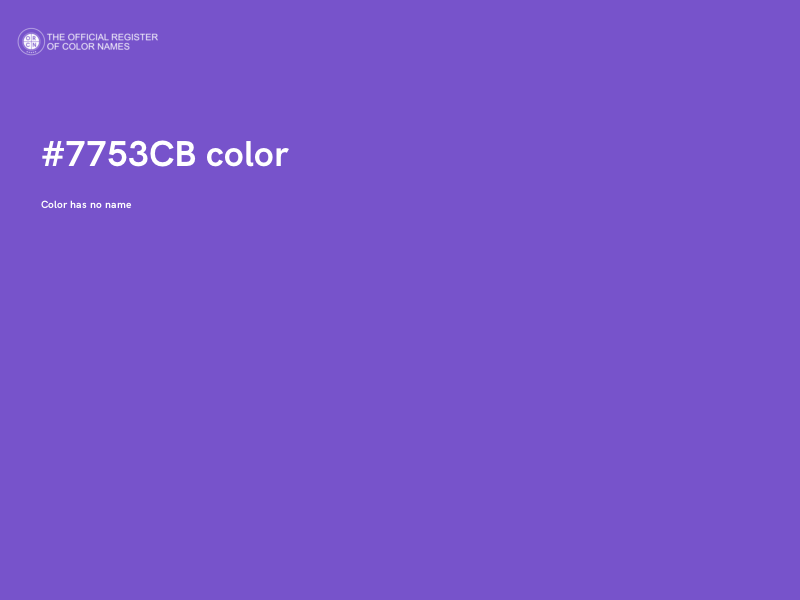 #7753CB color image